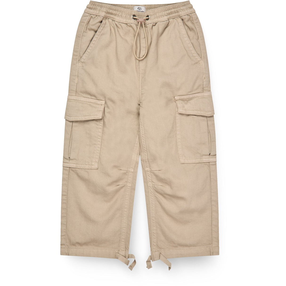 COPENHAGEN COLORS Beige Twill Baggy Pants W. Pockets