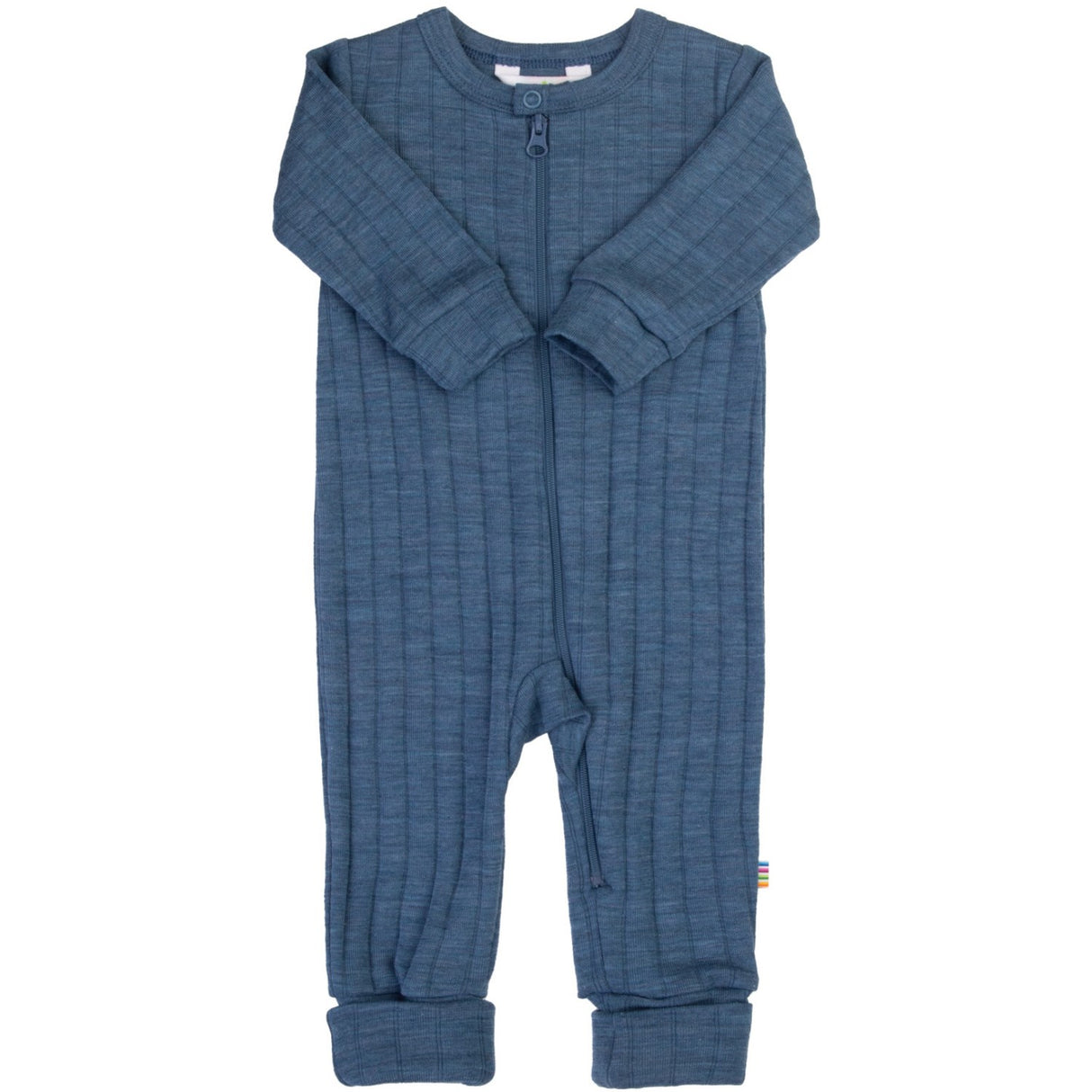 Joha Blue Melange Onesie 2-in-1 M. Fødder