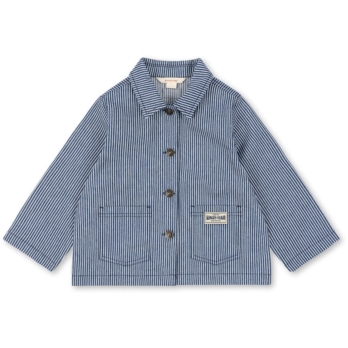 Konges Sløjd Blue Stripe Luc Shirt Jacket Gots