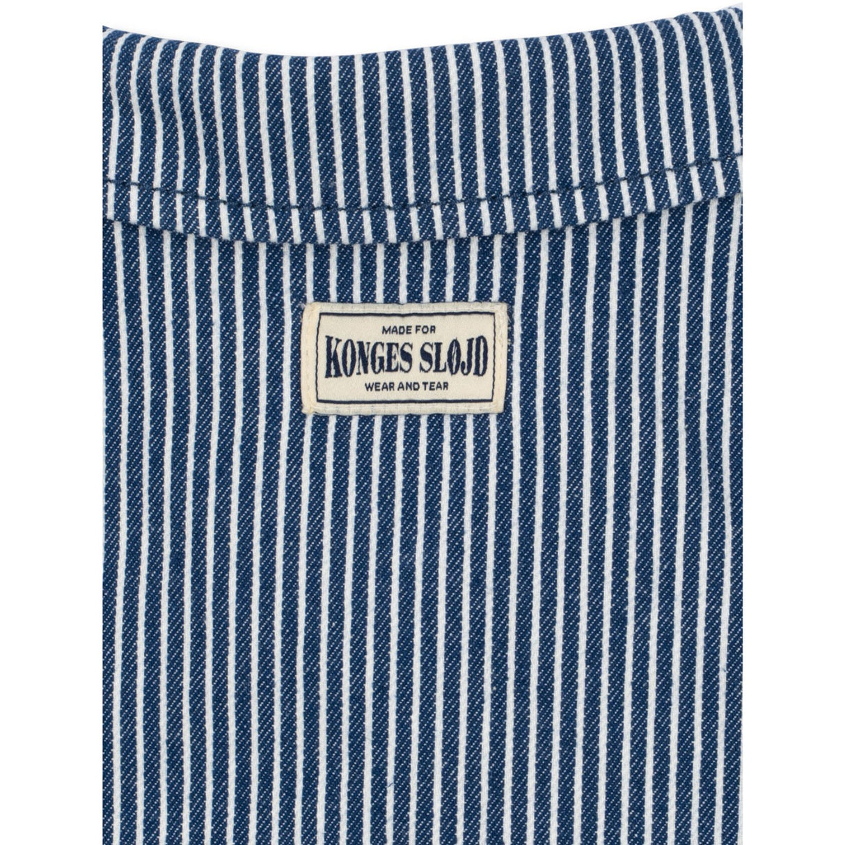 Konges Sløjd Blue Stripe Luc Shirt Jacket Gots