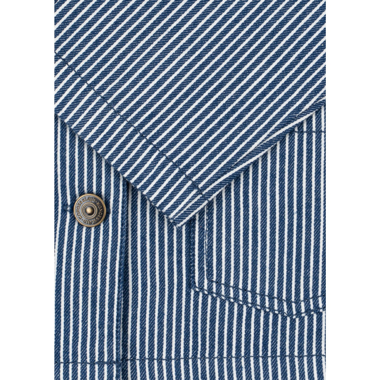 Konges Sløjd Blue Stripe Luc Shirt Jacket Gots