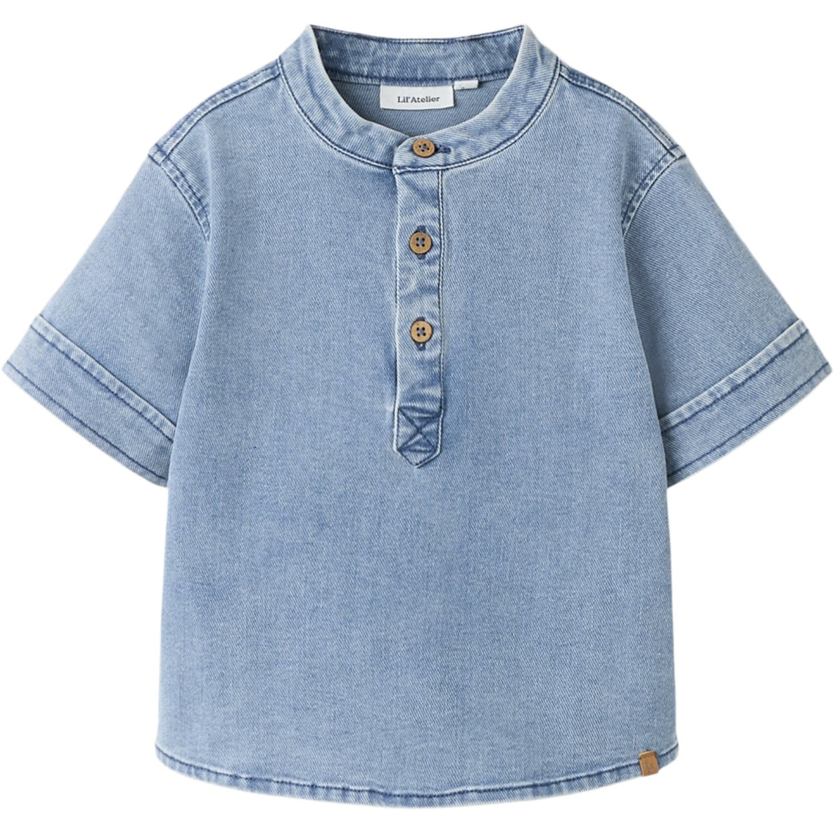 Lil'Atelier Medium Blue Denim Nmmdeva Ss Loose Dnm Shirt 2024-Es Lil