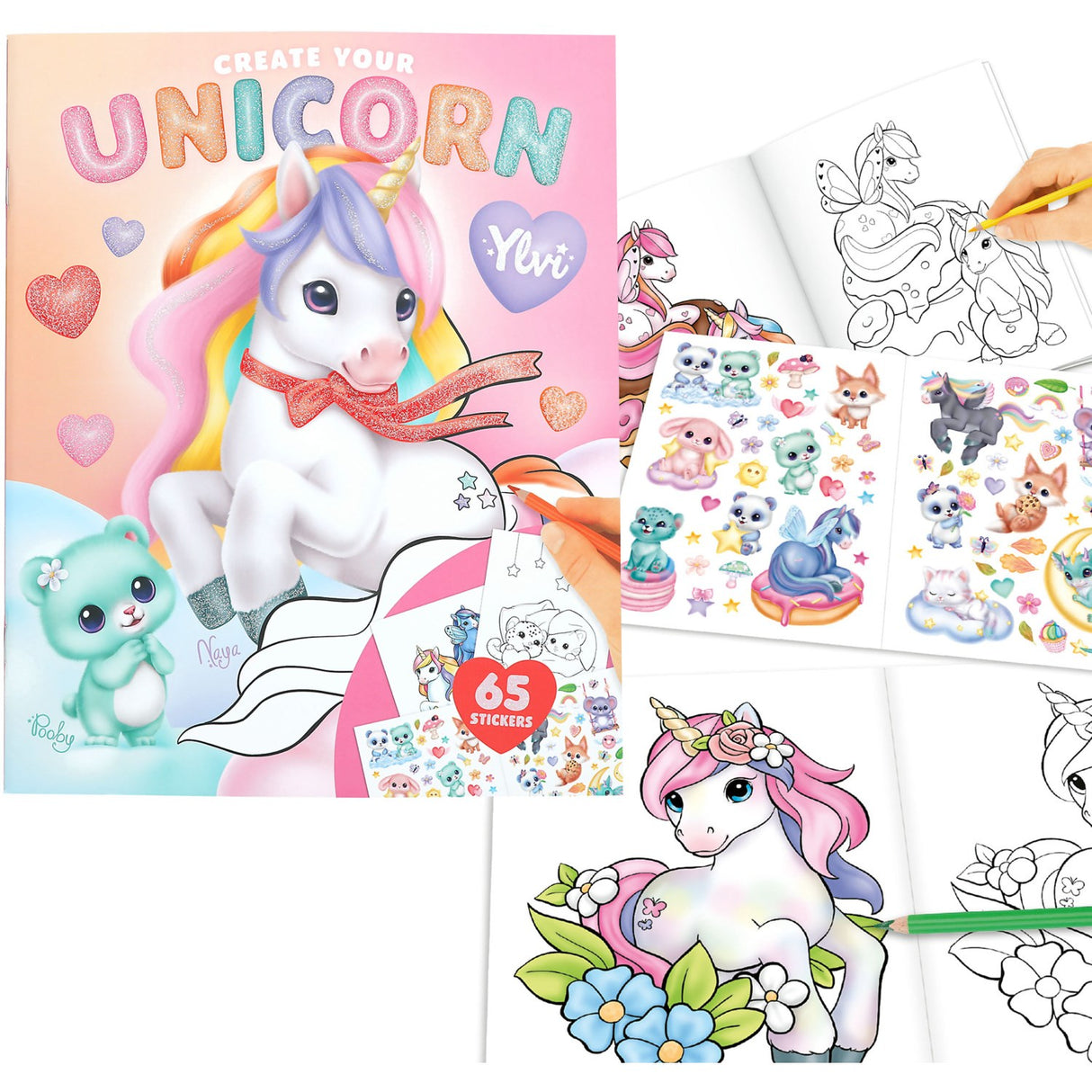 Ylvi Create Your Unicorn Colouring Book