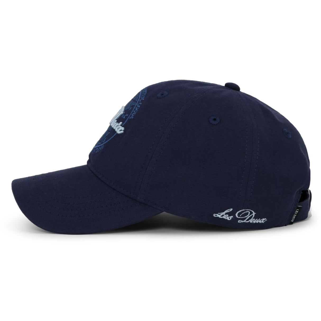 Les Deux Kids Dark Navy Globe Logo Dad Cap