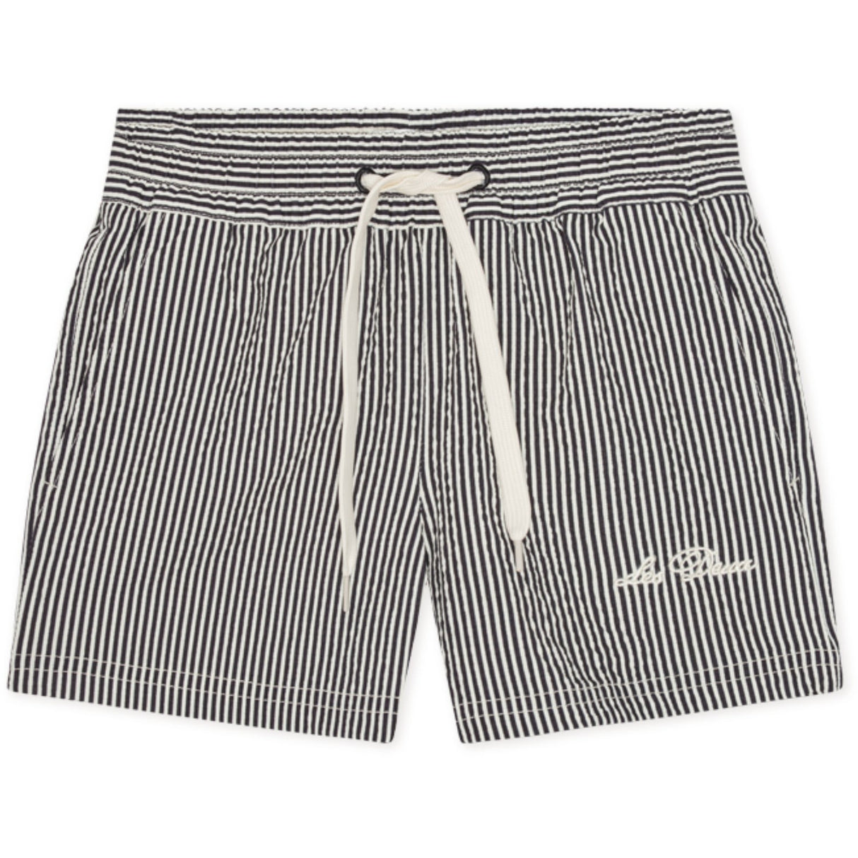 Les Deux Kids Black Stan Stripe Swim Shorts