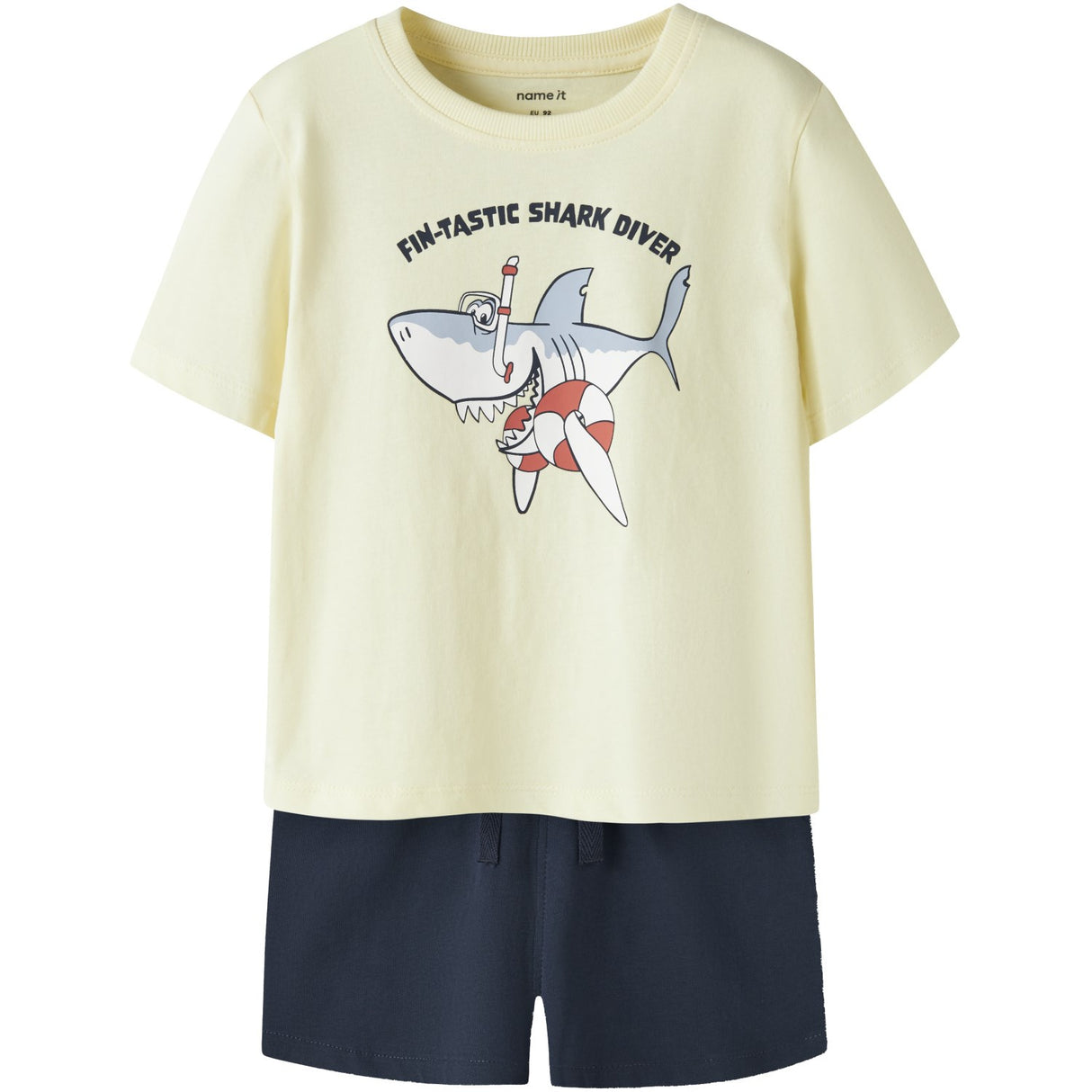Name It Pear Sorbet Shark Diver Nmmvigor Ss Nreg Top Set