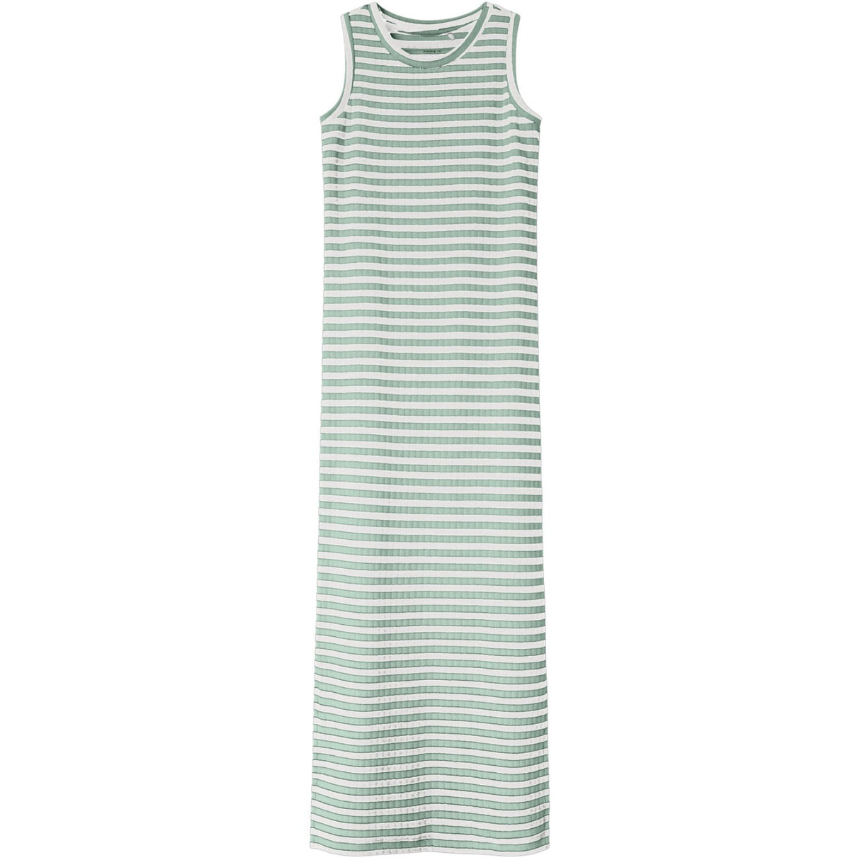 Name It Aqua Foam W. Cloud Dancer Nkfsuraja Xsl Sl Maxi Dress Noos