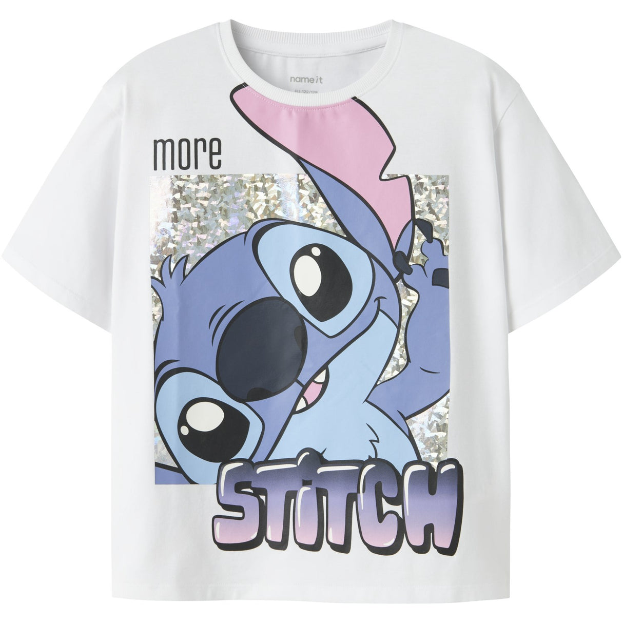 Name It Bright White Nkffora Stitch Ss Nreg Top Box Noos Wdi