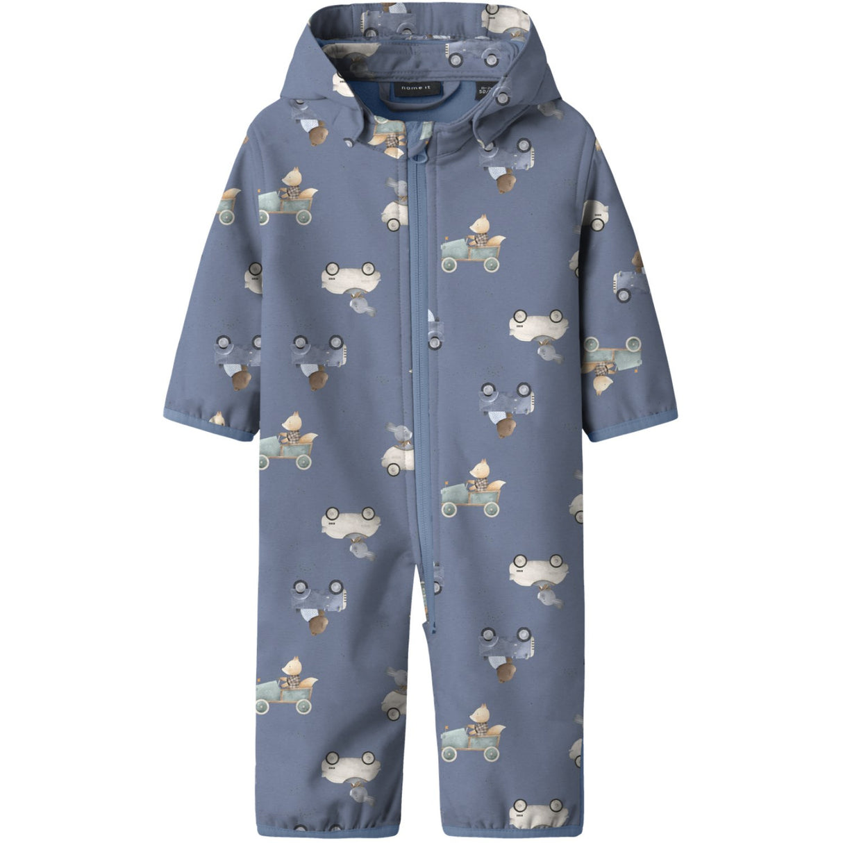 Name It Country Blue Cute Explorer Nbmalfa08 Softshell Suit AOP Fo