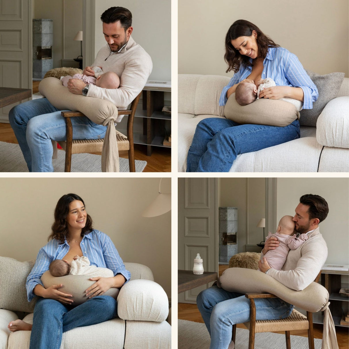 bbhugme Seashell Beige Nursing Pillow