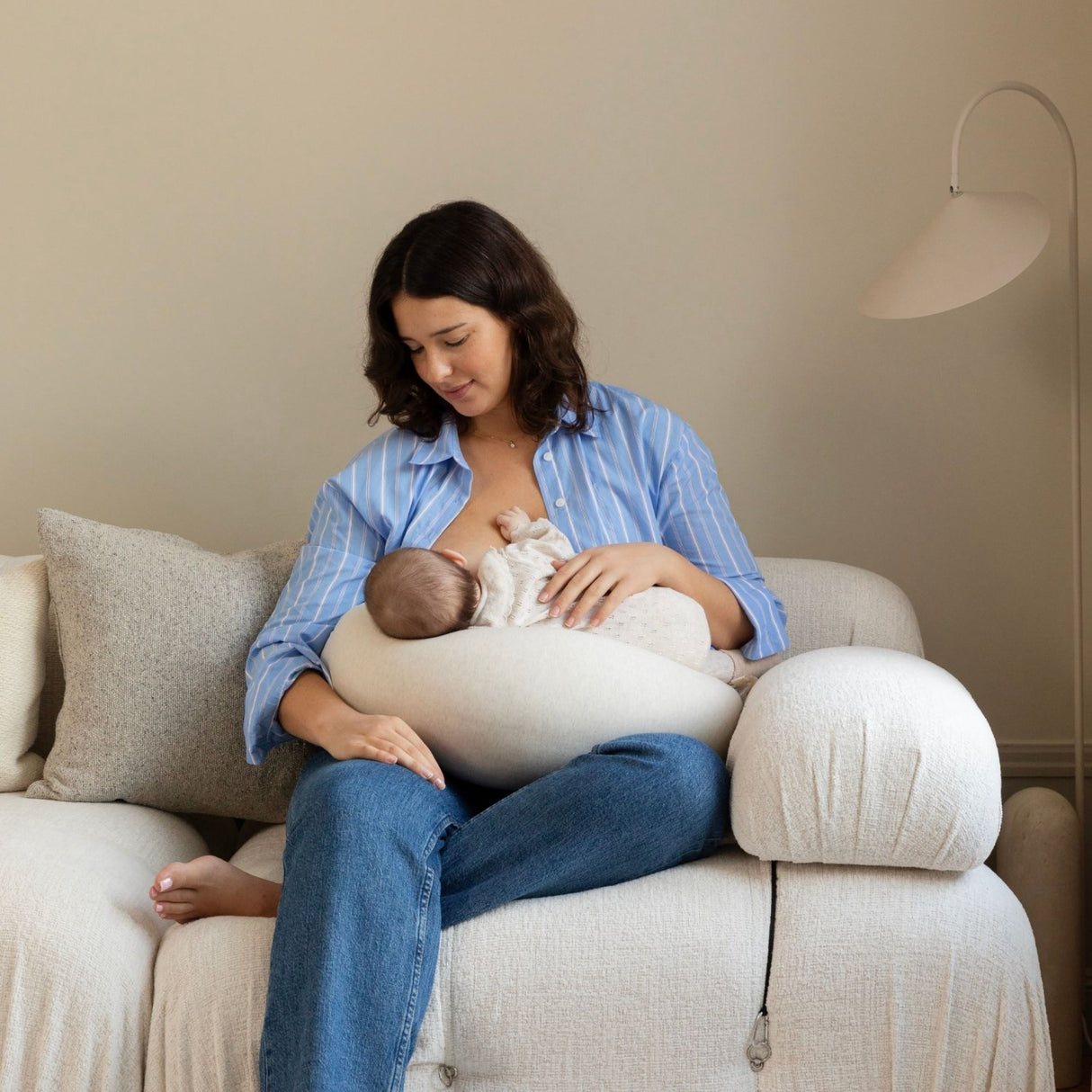 bbhugme Soft White Nursing Pillow