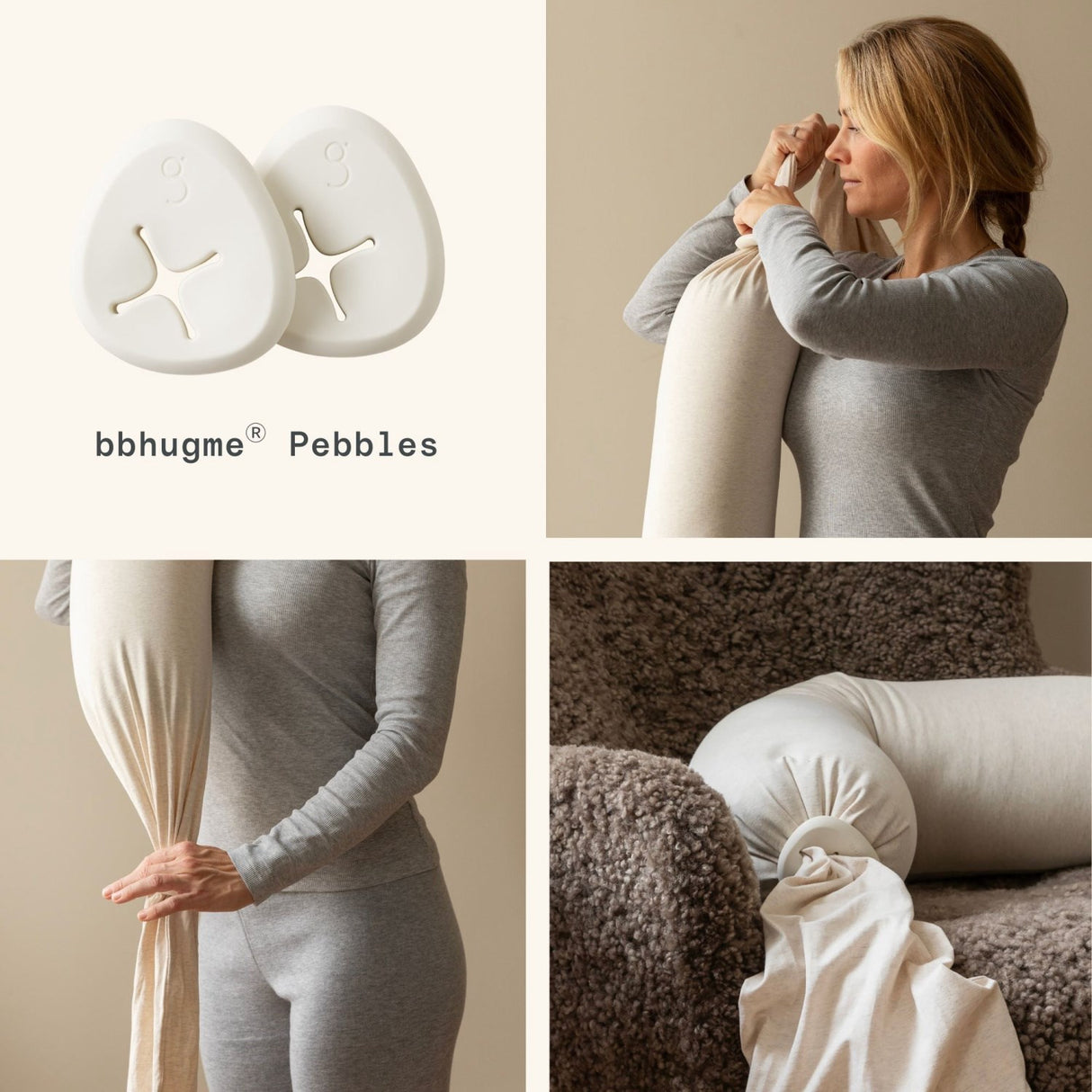 bbhugme Soft White Nursing Pillow