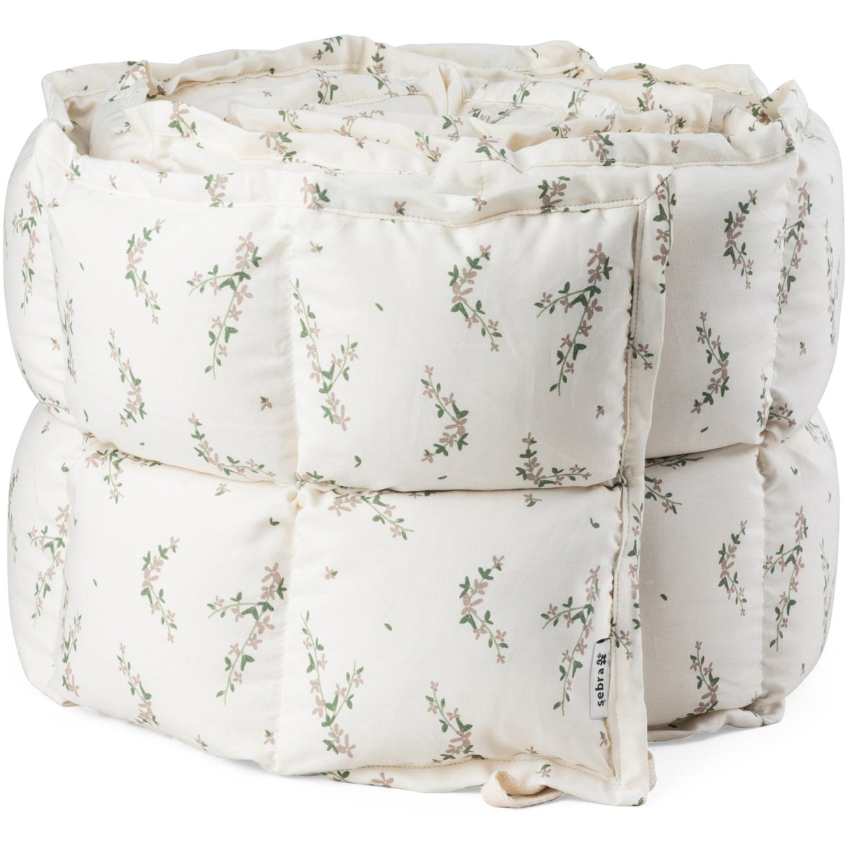 Sebra Powder Blossom Baby Bumper Kapok