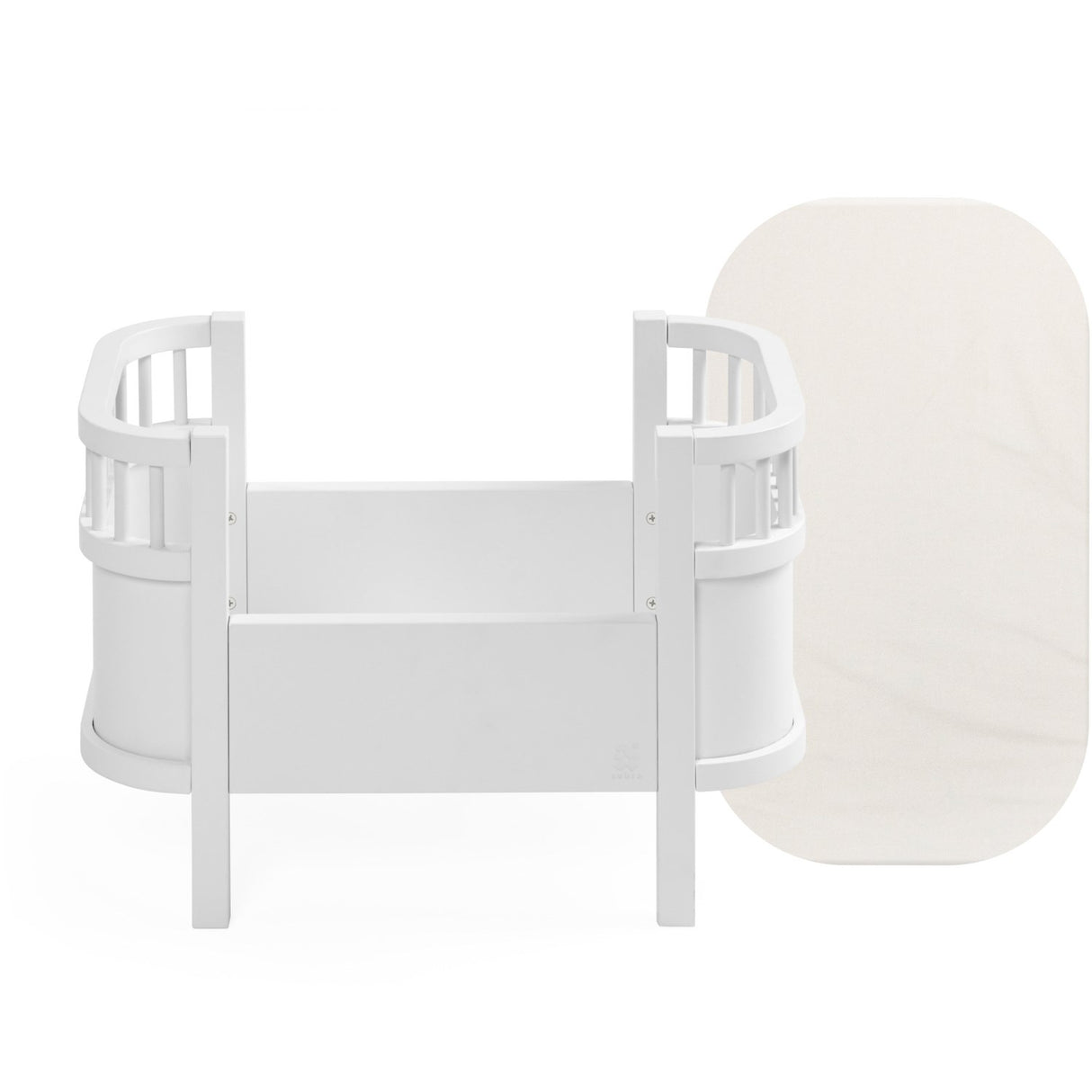 Sebra White Doll's Bed And Mattress