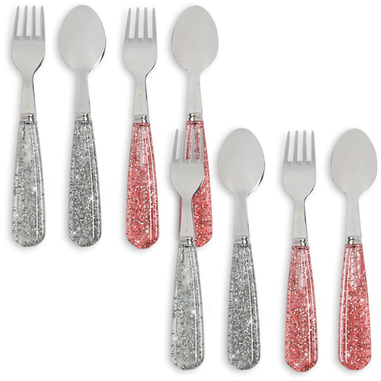 Konges Sløjd Sparkling Blush/Sparkling Blue 8 Pack Sparkly Cutlery