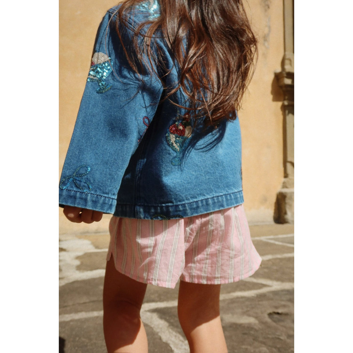 Konges Sløjd Gelato Magot Sequin Denim Jacket Gots