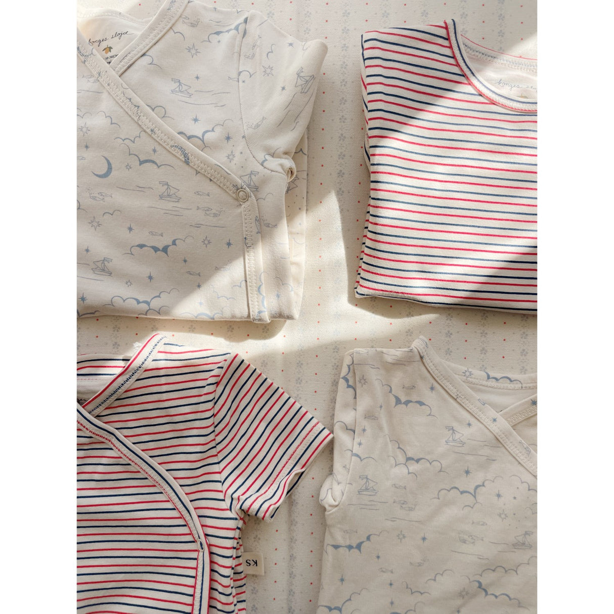Konges Sløjd Stripe Tricolore Petit Basic Ls Newborn Body Gots
