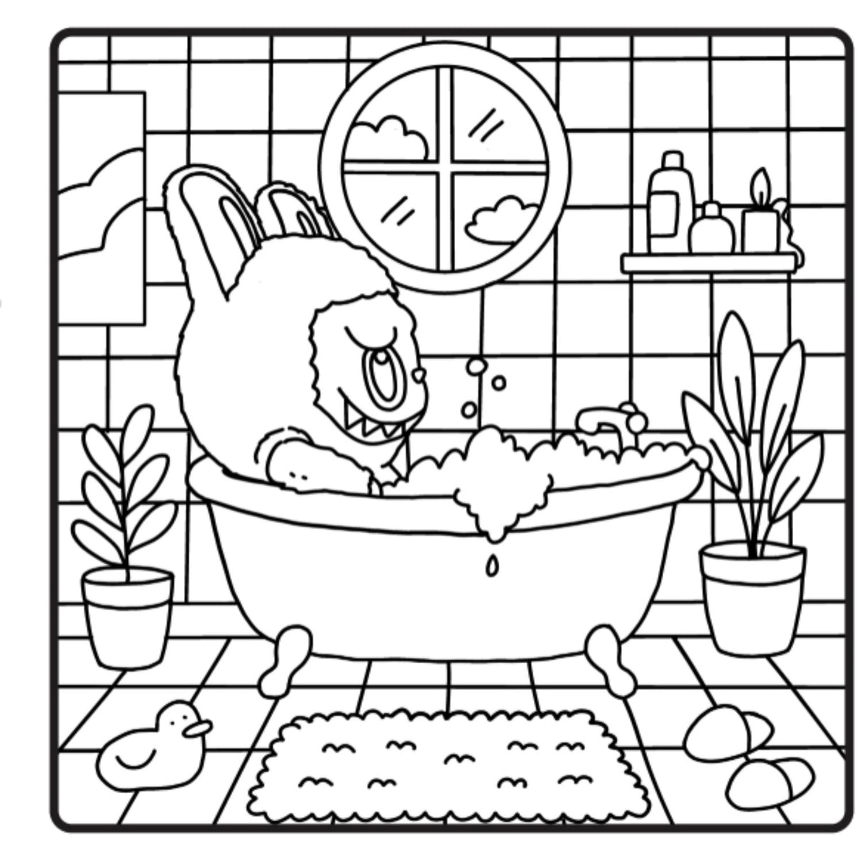 Forlaget Tukan Cozy Monsters Malebog (Uofficiel Labubu Malebog)