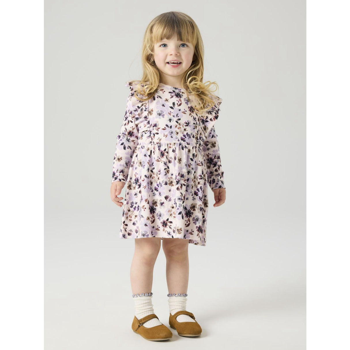 Name It Calcite Grape Compote/Shopping Bag Nmfkayla Ls Dress Xnoos