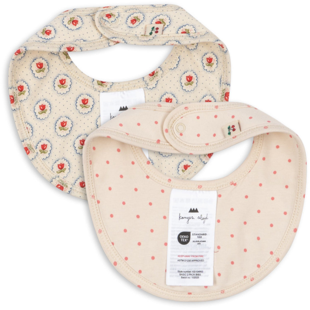 Konges Sløjd Pirouette Dot Basic 2 Pack Bibs