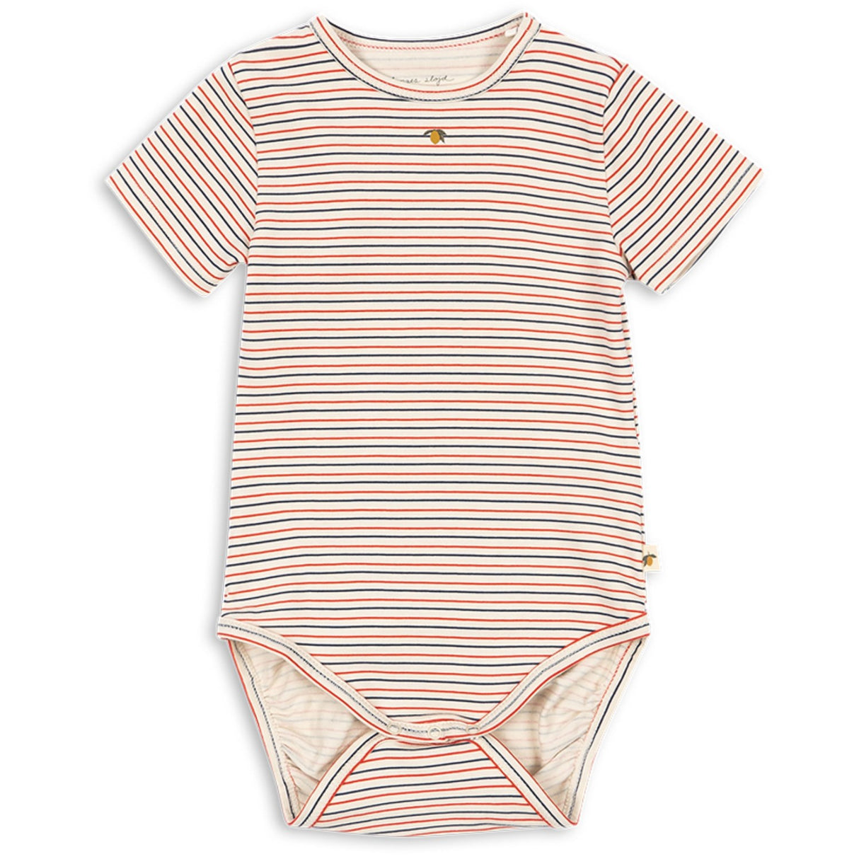 Konges Sløjd Stripe Tricolore Petit Basic Ss Body Gots