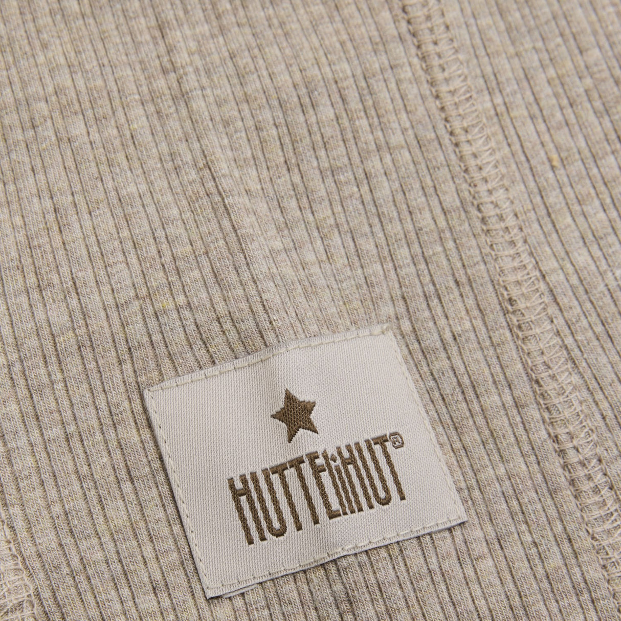 Huttelihut White Pepper Melange Balaclava Rib