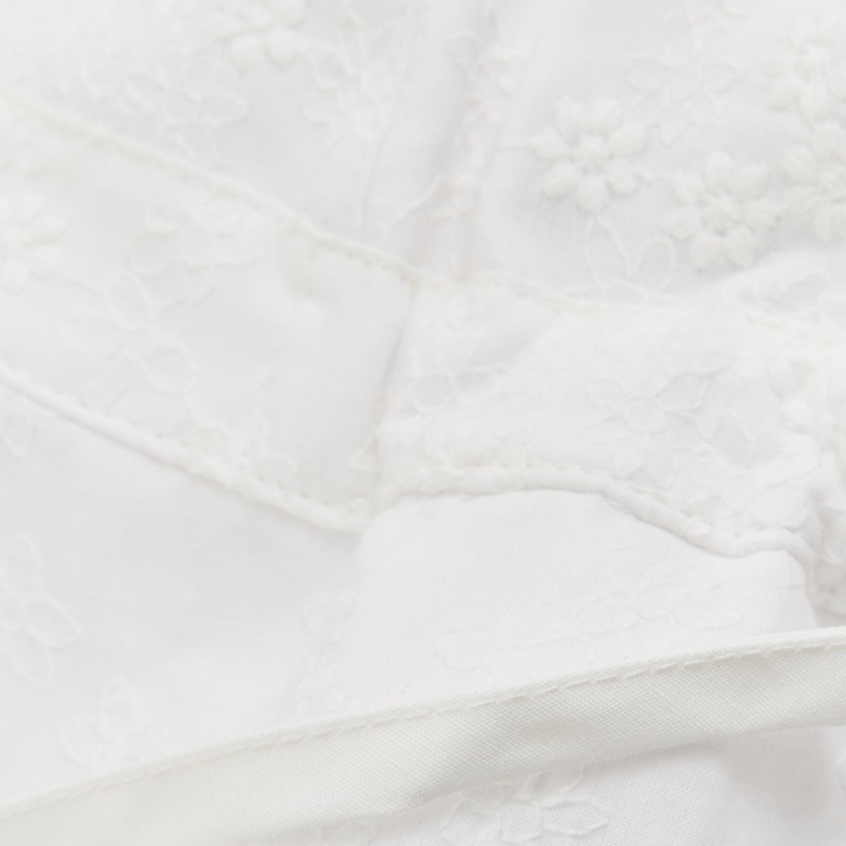 Huttelihut Antique White Summer Hat Embroidery