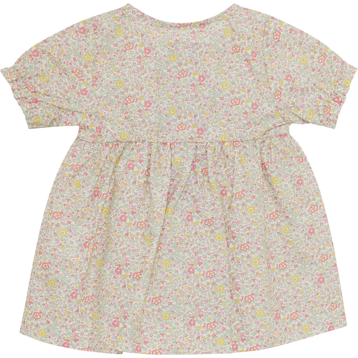 Huttelihut Double Cream Dress Ss In Liberty Fabric