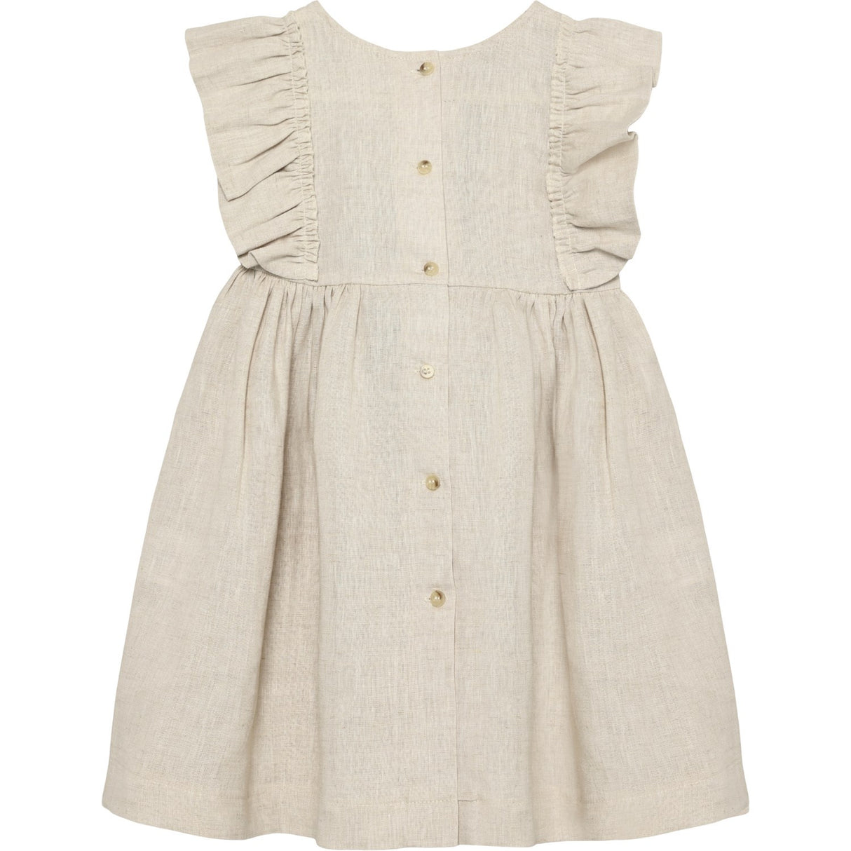Huttelihut Antique White Dress Ss Linen