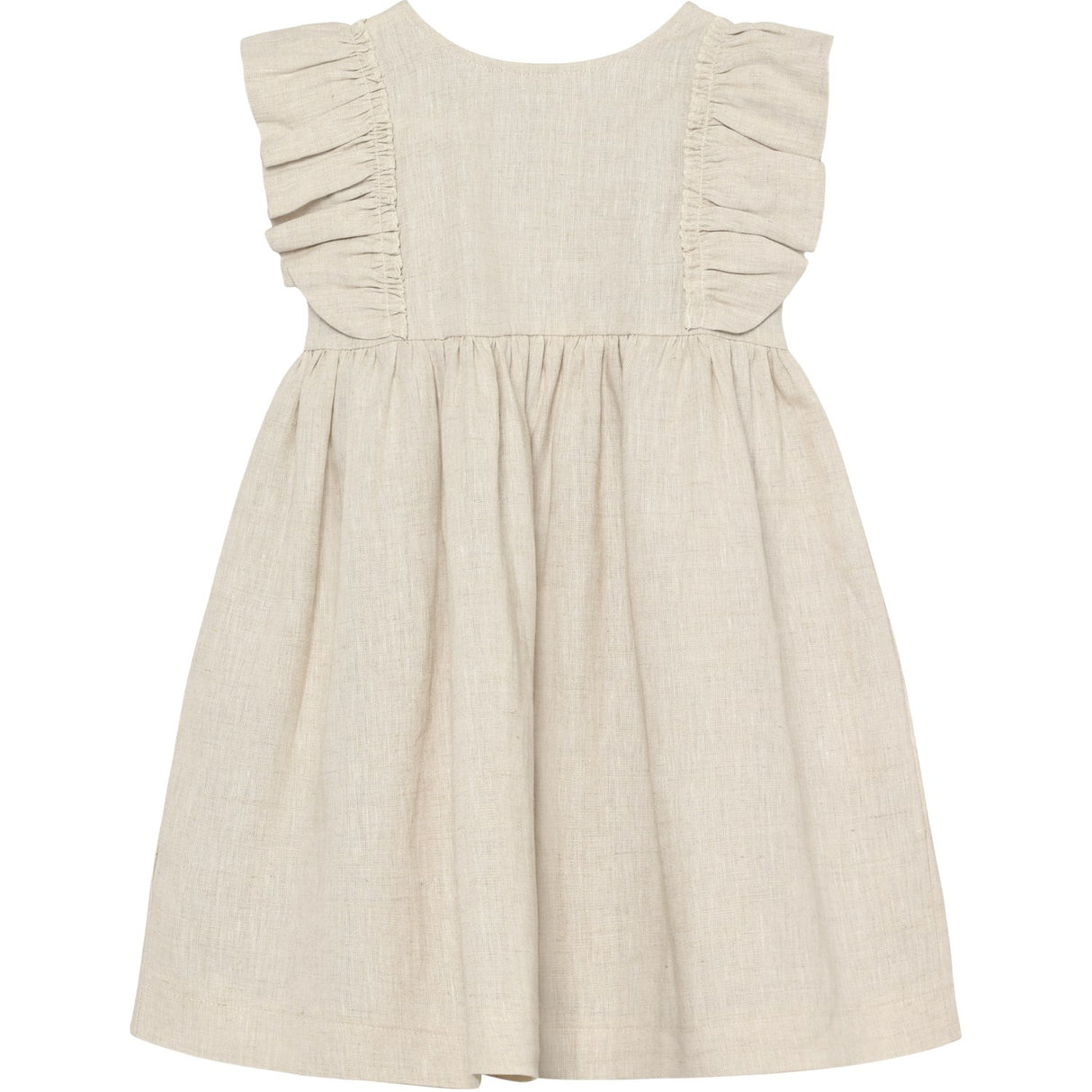 Huttelihut Antique White Dress Ss Linen