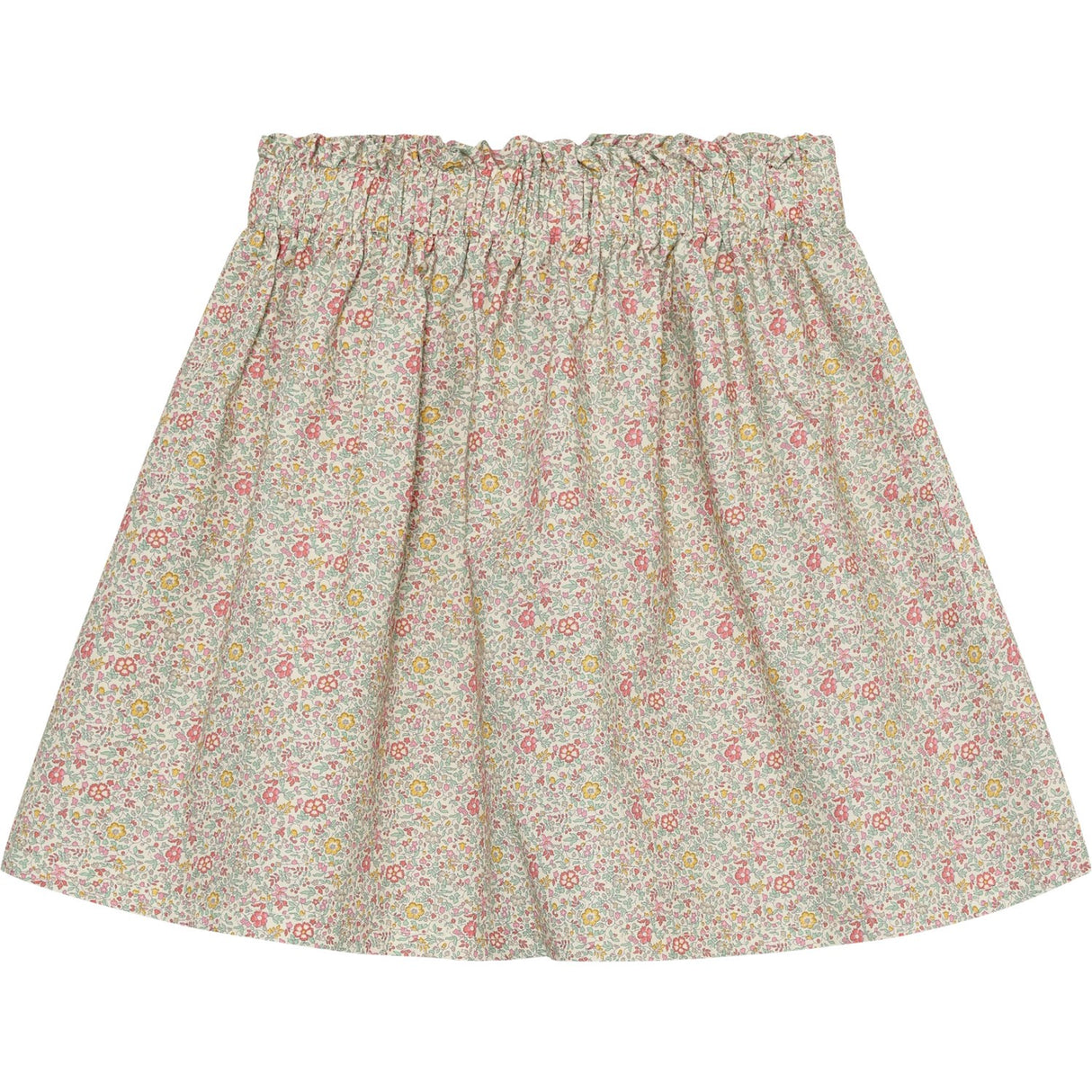 Huttelihut Double Cream Skirt In Liberty Fabric