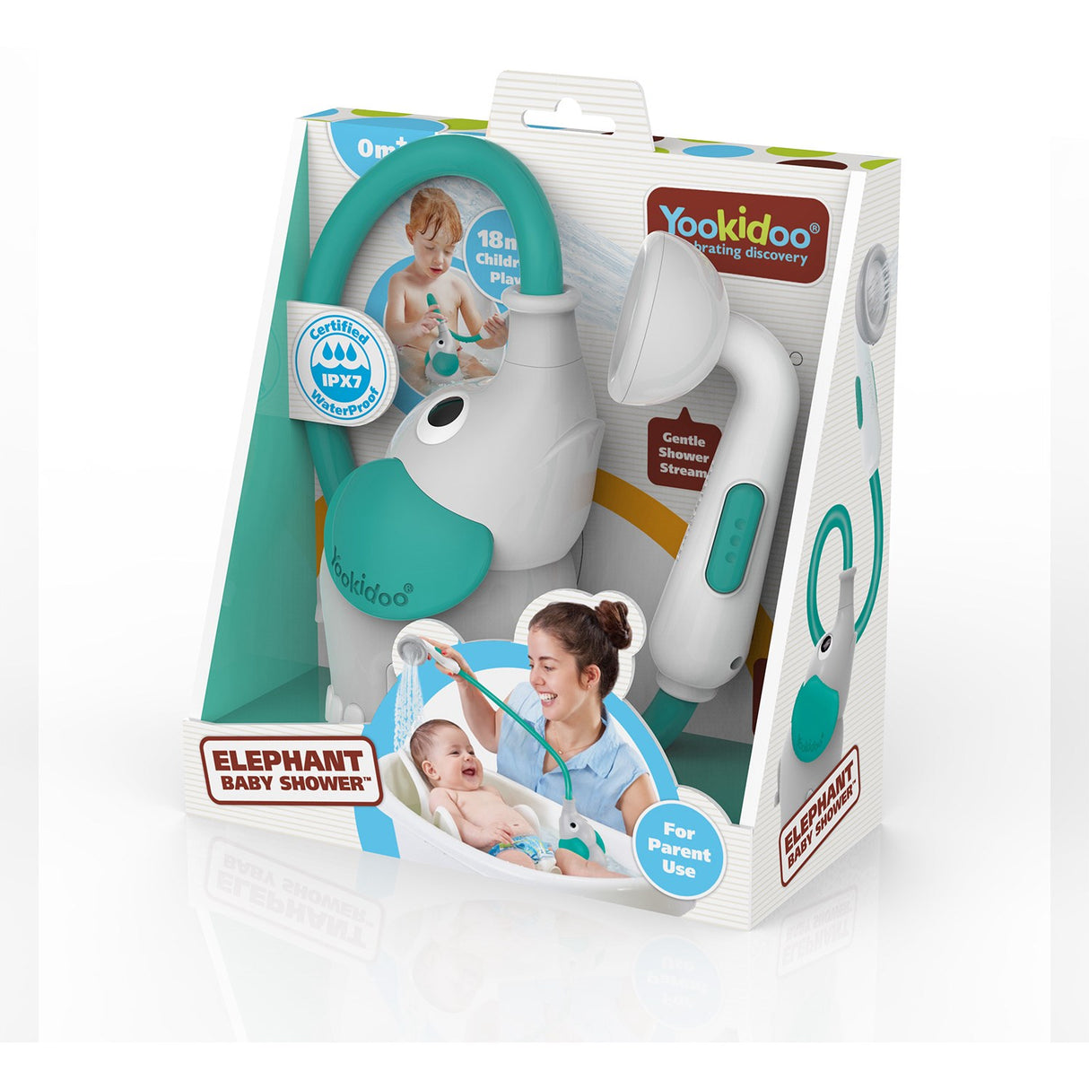 Yookidoo Elephant Baby Shower - Green