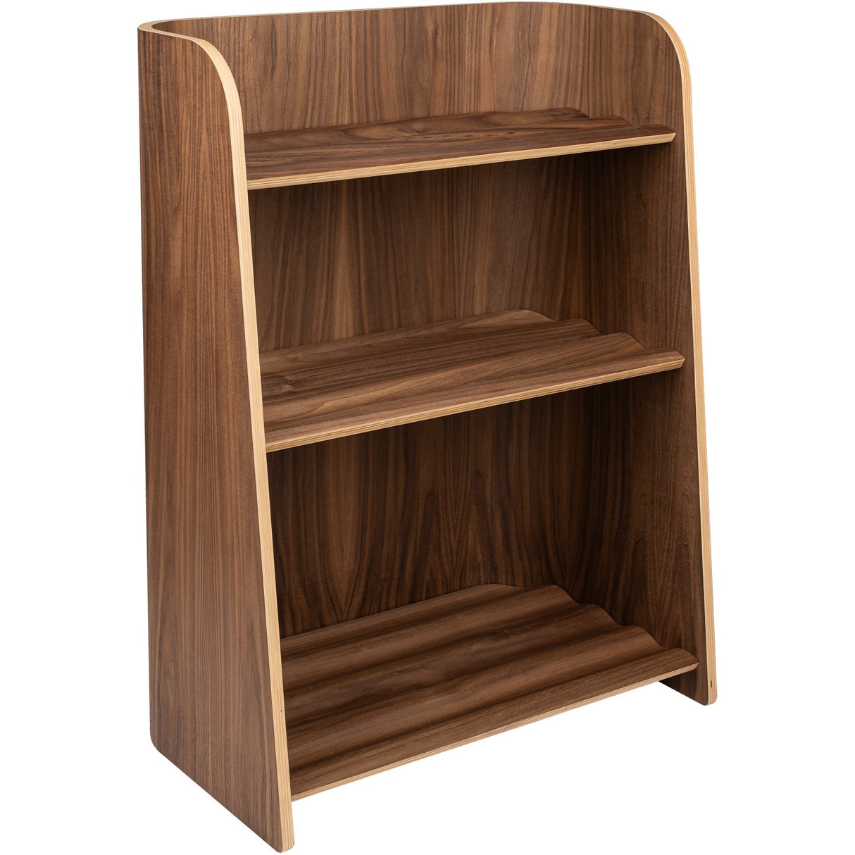 Curve Lab Walnut Curvy Bookcase