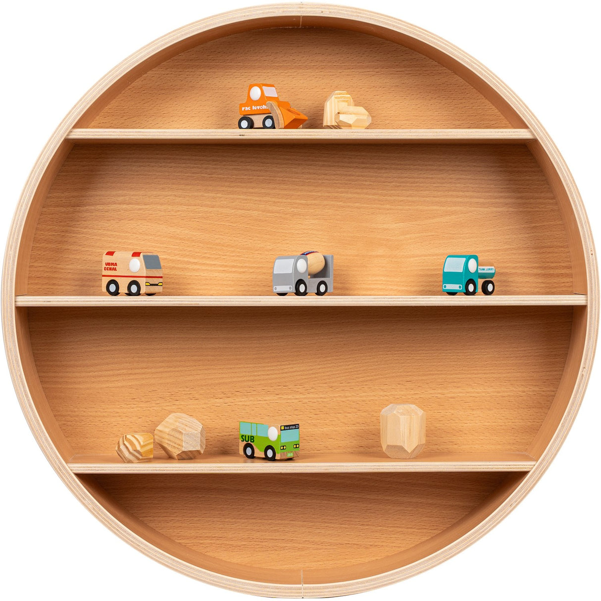 Curve Lab Beech Round Shelf