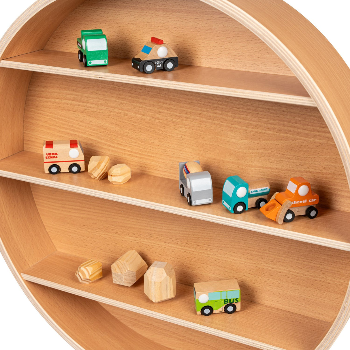 Curve Lab Beech Round Shelf