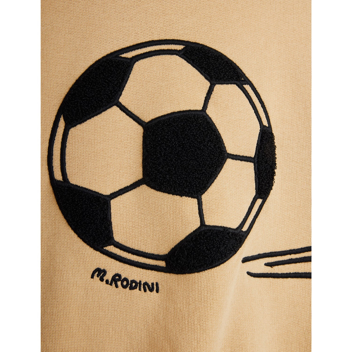 Mini Rodini Beige Football Chenille Sweatshirt