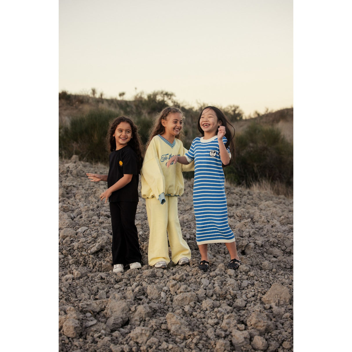 Mini Rodini Blue Ritzratz Patch Rib Knitted Stripe Ss Dress