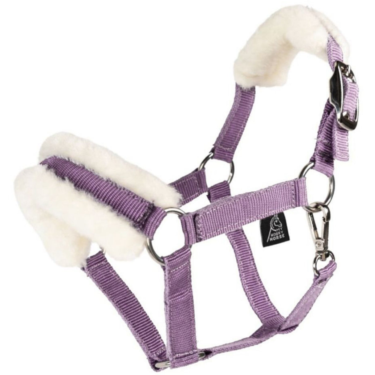 My Hobby Horse Purple Lambskin Halter For Hobby Horse