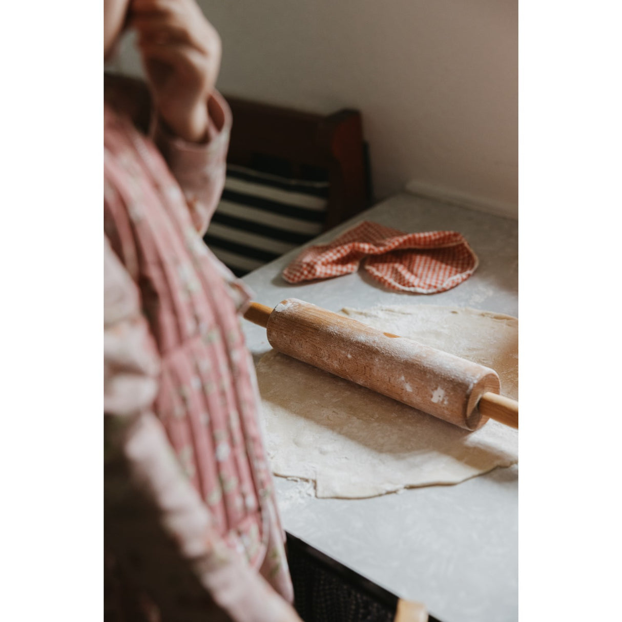 Petit Piao Dusty Rose Strawberry AOP PPEver Thermo Waistcoat