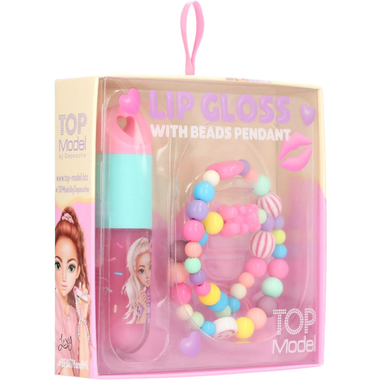TOPModel Candy Glam Lipgloss And Perlekæde Set