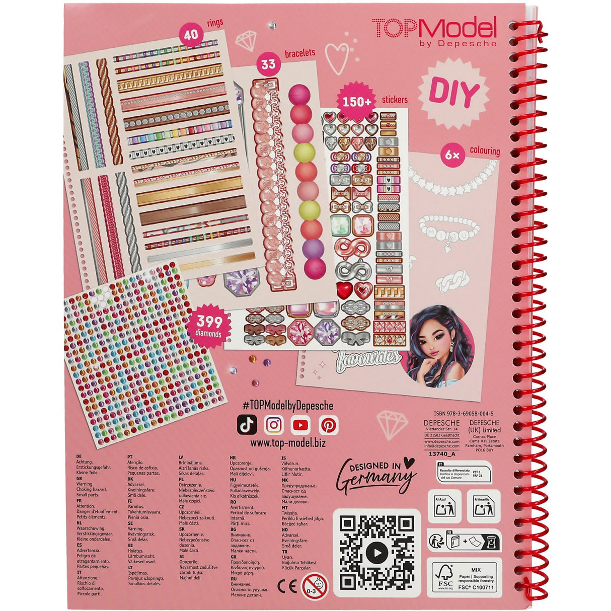 TOPModel Bling Bling Coloring Book