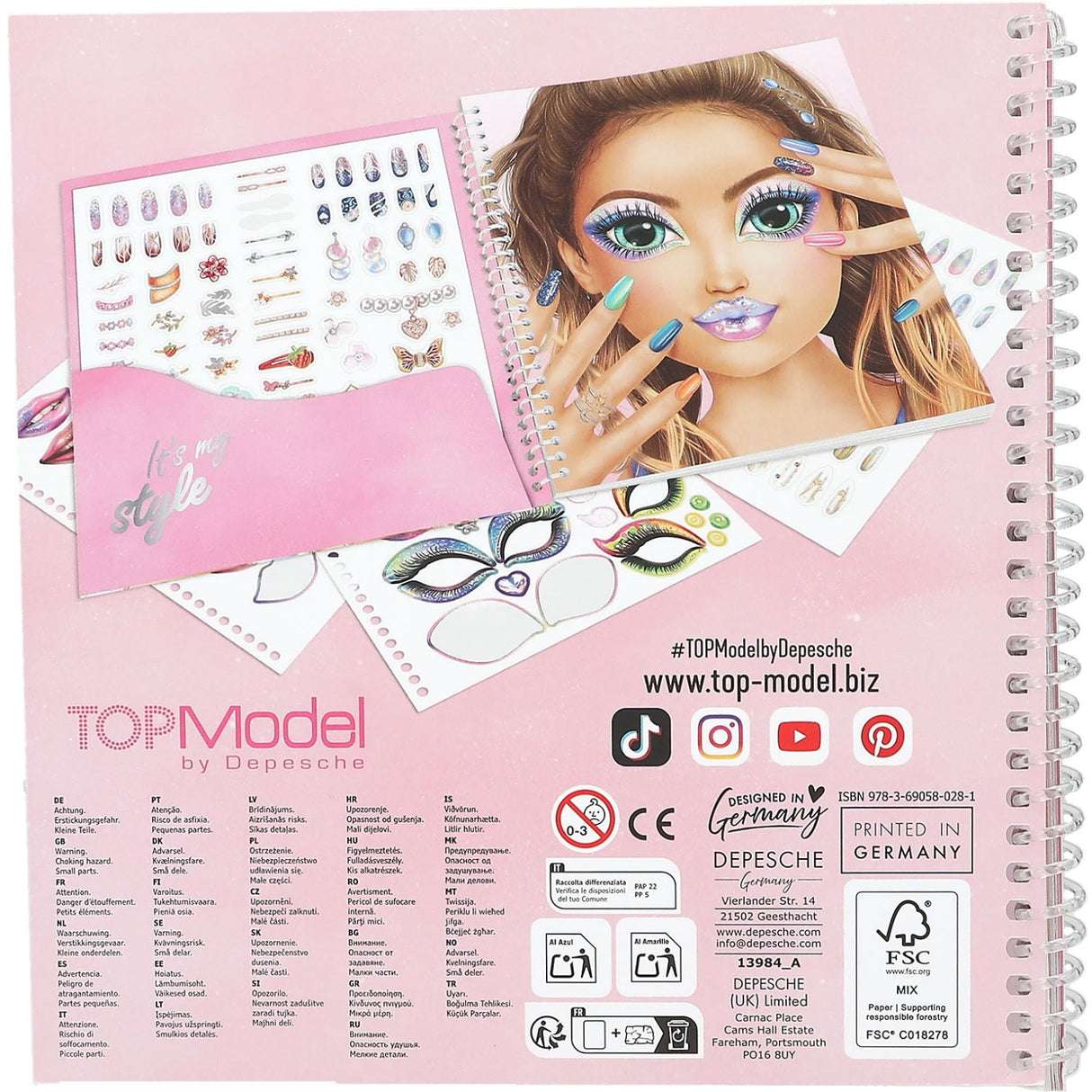 TOPModel Dress Me Up Face Stickerbog