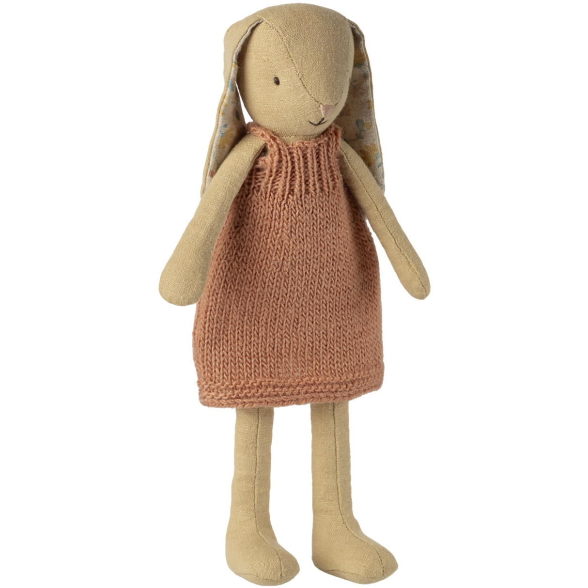 Maileg Kanin, Størrelse 2 - Cremegul - Knitted Kjole