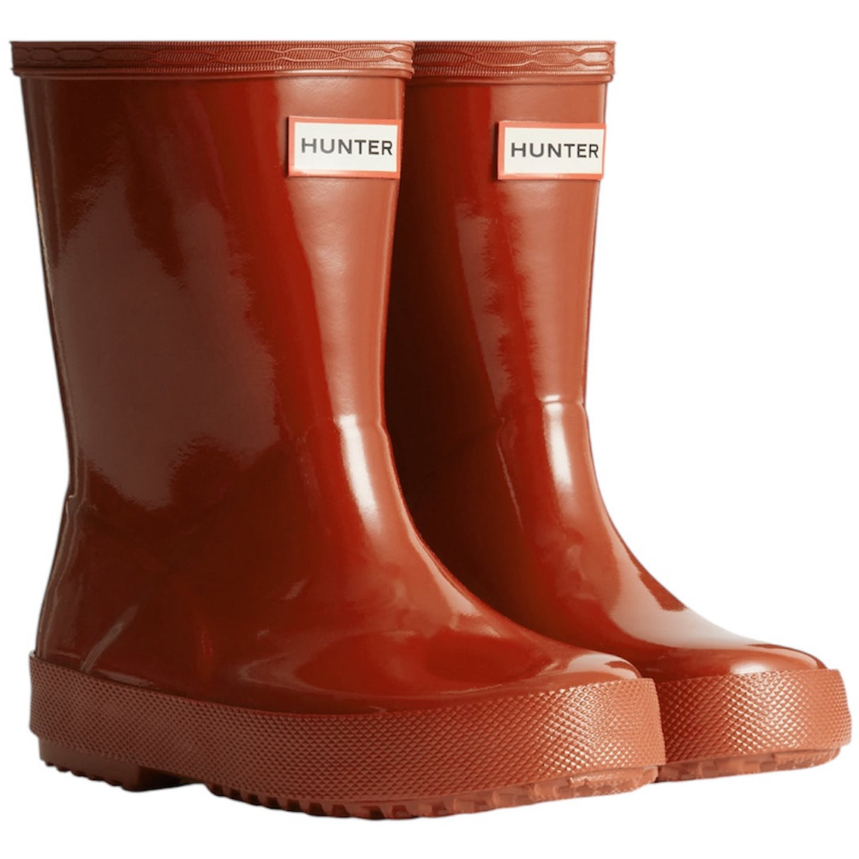 Hunter Military Red Kids First Gloss Rainboot