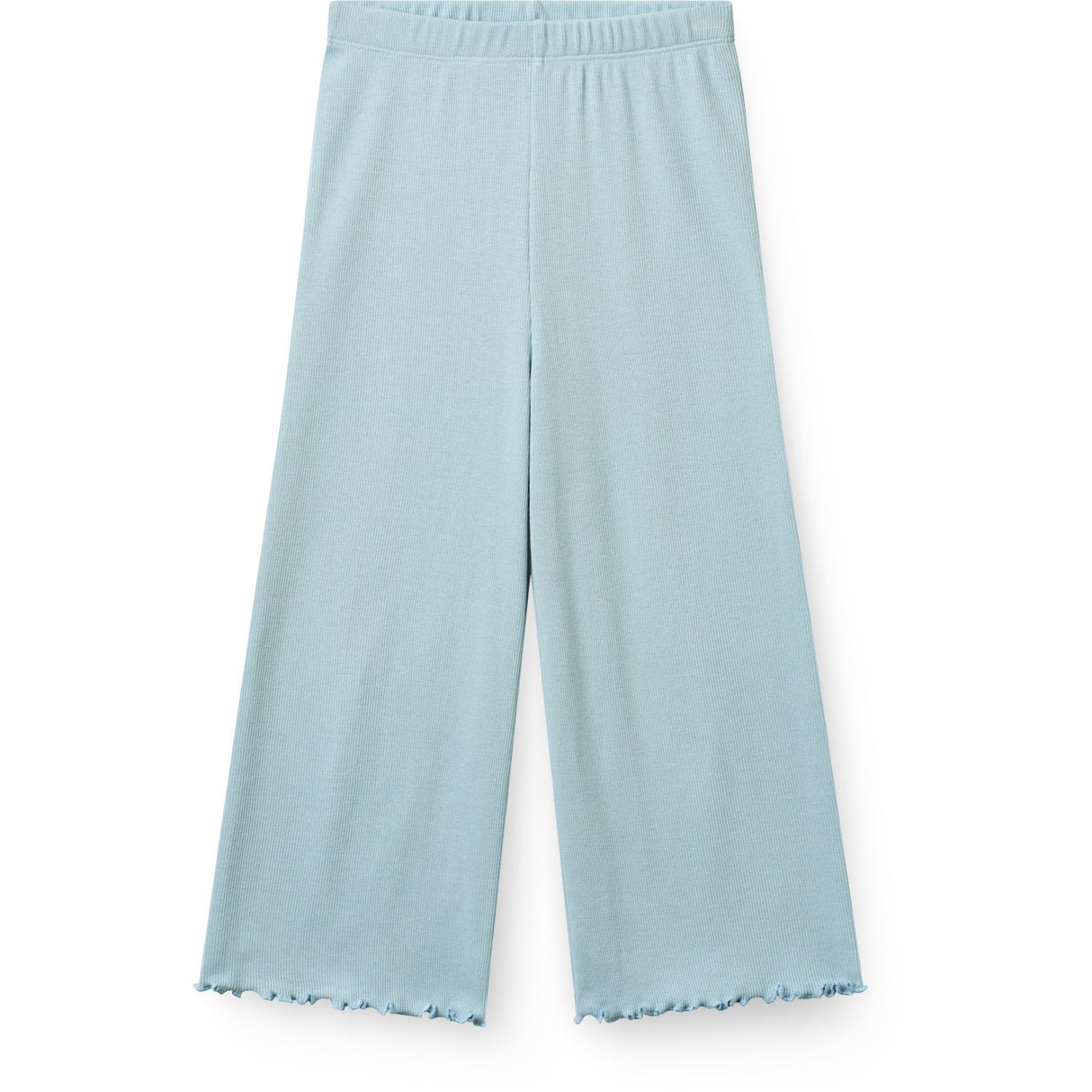 COPENHAGEN COLORS Dusty Blue Modal Rib Wide Pants