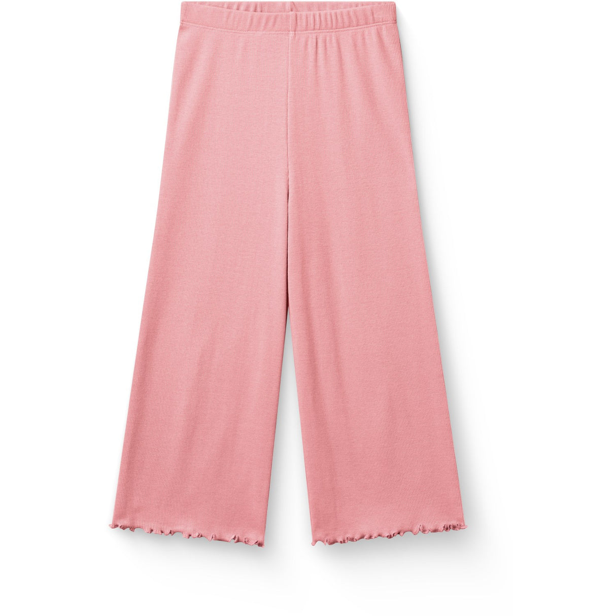 COPENHAGEN COLORS Pink Modal Rib Wide Pants