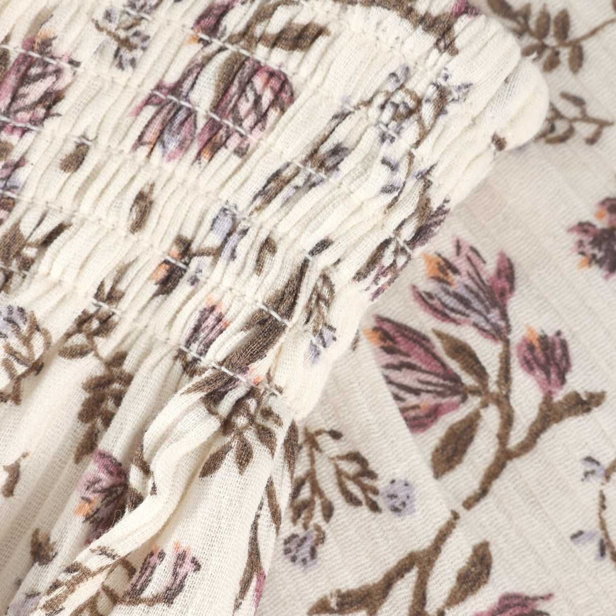 En Fant Eggnog Skirt Floral Woven