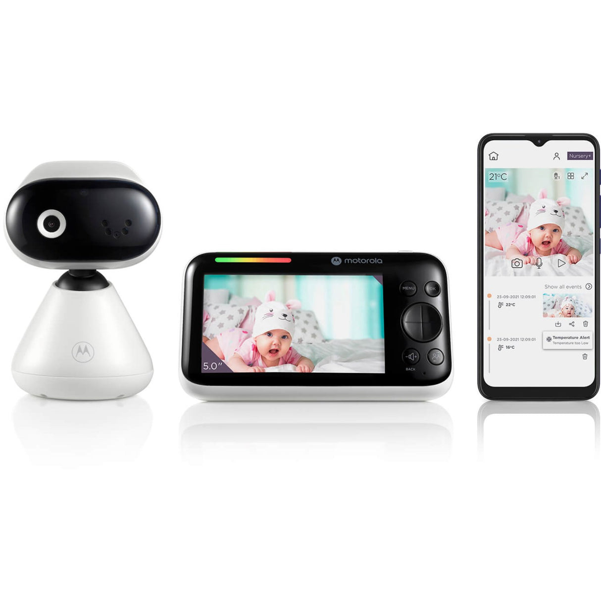 Motorola Hvid, Sort PIP1500 Connect Babyalarm