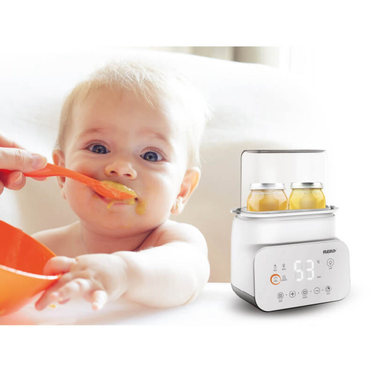 Neno Hvid Sterilisator Og Bottle Warmer Vita