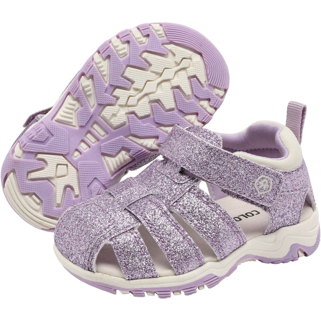 Color Kids Orchid Bloom Baby Sandals W. Velcro Strap
